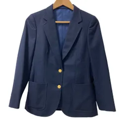 美品 Burberrys バーバリー バーバリーズ ヴィンテージ 金ボタン 紺ブレ テーラードジャケット ブレザー サイズ9AB2 ネイビー レディース 古着 中古 USED
