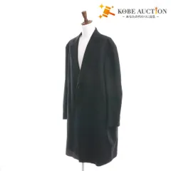 ■ ユニクロ コート アウター チェスターコート ポケット ウール カシミヤ 無地 メンズ 3XL ブラック