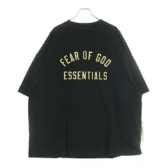 ESSENTIALS FEAR OF GOD (エッセンシャル フィアオブゴッド) 24AW JERSEY CREWNECK TEE ジャージクルーネック 半袖Tシャツ カットソー ブラック/ベージュ 125BT244190F