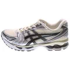 ASICS (アシックス) GEL-KAYANO 14 BIRCH DARK PEWTER ゲルカヤノ14 メッシュ ローカットスニーカー シルバー/アイボリー US8/26cm 1201A019