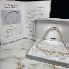 K18WG】TASAKI アコヤ真珠 ネックレス 8.5 イヤリング テリ強 - メルカリ