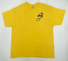 OLD STUSSY 90s 白タグ USA製 XL イエロー スケート Tシャツ オールド ステューシー ヴィンテージ vintage バックプリント オーバーサイズ メンズ