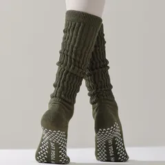 レディース 靴下 ls2439 2足組 滑り止付き ヨガ 登山 ルーズ お洒落 　厚手　7色