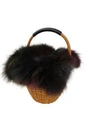 2025年最新】VIOLAd'ORO ヴィオラドーロ フォックスファー かごバッグ