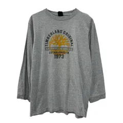 メキシコ製 Timberland 長袖 プリントTシャツ XL グレー ティンバーランド プルオーバー ロンT ビッグプリント 春物 a711-5340のサムネイル