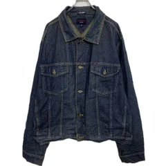 TOMMY JEANS デニムジャケット 2XL インディゴ トミージーンズ ジージャン Gジャン アウター 春秋物 a711-5280