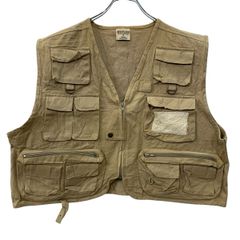 90s vintage フィッシングベスト ベージュ Ausable ギミック - メルカリ
