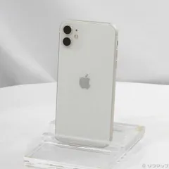 〔中古品〕 iPhone11 64GB ホワイト MWLU2J／A SIMフリー【344】