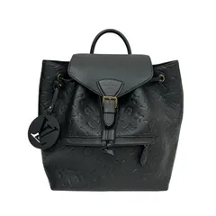 ルイ ヴィトン モンスリ モノグラム リュック ヌメ革 ブラック ルイ ヴィトン モンスリ モノグラム リュック ヌメ革 ブラック LOUIS