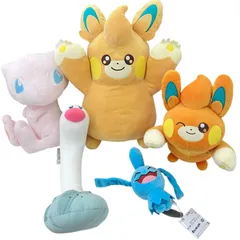 BANDAI NAMCO バンダイナムコ ぬいぐるみまとめ売り ポケットモンスター もぐっとぬいぐるみ 5点 まとめ売り 美品 パモット ソーナノ ミュウ ウミディグダ タグ付き