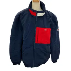 186000 現状品 ジャンパー TOMMY HILFIGER トミーヒルフィガー XL 中綿 ジャケット TOMMY JEANS ビッグフラッグ ネイビー DM0DM09528 M189320022