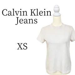 Calvin Klein Jeans 白 半袖 Tシャツ・カットソー XS HMR084-22