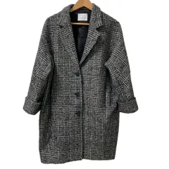 未使用★COUTURE D'ADAM★カシミヤ★グレンチェックチェスターコート Couture d'adam クチュールドアダム グレンチェックチェスターコート