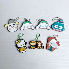 COJI-COJI コジコジ サンリオキャラクターズ スペシャルラバーマスコット コロ助 シナモロール ハンギョドン 緑川ルリ子×ハローキティA シン・仮面ライダー Sanrio characters ハローミミィ ティム＆タミー 7個 セット