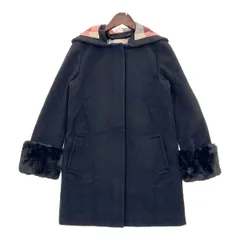 BLUE LABEL CRESTBRIDGE ブルーレーベルクレストブリッジ ロングコート 55B32-678-09 レディース サイズ38 ブラック アウター DL17235■