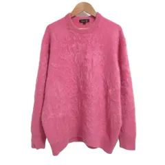 良品 21AW Drawer ドゥロワー 12Gカシミヤファークルーネック ニット セーター 6513-299-0991 サイズ2 ピンク レディース 古着 中古 USED