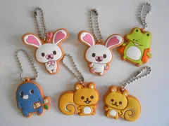 ♯Jsm15BZ　うさぎのモフィmofyクッキーラバーキーチェーン6種