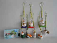 ♯Jtt06Az夏目友人帳ニャンコ先生徒然根付ストラップ3全8種