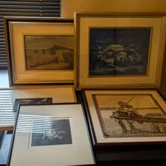 絵まとめ売り 5点セット 絵画 油絵 布 額