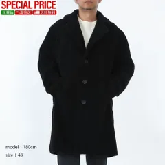 新品　HERNO ヘルノ CA000206U 12735 9300 メンズ テディ シングルブレストコート ブラック