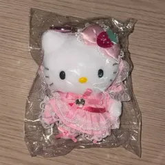 ハローキティ ラブリー フリルシリーズ ピンク ロリータ ドレス マスコット キーホルダー