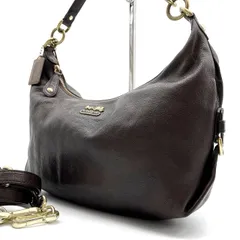 【良品】 COACH Y2K horse logo hobo brown lether shoulder bag unisex コーチ ショルダーバッグ ハンドバッグ?