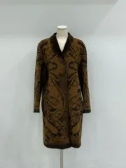 専用ページ　ETROエトロ装飾刺繍デザイン ロングコート ETRO (エトロ) ペイズリージャガード シングル ロングコート