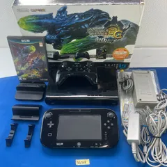 ◇SG508【箱付き・完品】WiiU モンスターハンタートライ MONSTER HUNTER tri 3G HDver プレミアム(32GBモデル)クロ kuro ニンテンドー Nintendo 任天堂