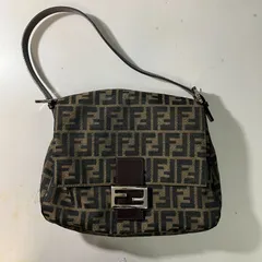 【むつ85-111004】FENDI ズッカ柄 マンマバケット ワンショルダー【併売】