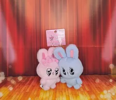 エスターバニー　ニコぬいキーホルダー　リボンバニー&ブルーバニー　ぬいぐるみ　キーホルダー