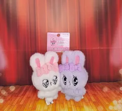 エスターバニー　ニコぬいキーホルダー　クリームバニー&ラベンダーバニー　ぬいぐるみ　キーホルダー