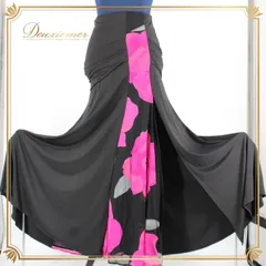 社交ダンス 衣装 スタンダード スカート レッスンウェア レディース オールシーズン 黒 ESPEN SALBERG DESIGN ブラック系 ピンク系 花柄 グレイ系 カジュアル スポーツ レディースファッション 舞台衣装 フラワー柄