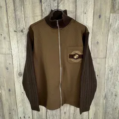 JACK DUVAN SPORTS ジャックダーバン スポーツ フルジップ 襟 袖ニット 切り替え ジャージ トラック ジャケット メンズ  M サイズ