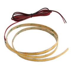 新品 Kaito Denshi(海渡電子) LEDテープライト COB 線の光 12V ロングケーブル 防水 IP65A ドットレス 間接照明 イルミネーション 白ベース Ra80 電球色 1.5m 1本