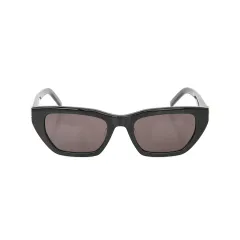 Saint Laurent サンローラン キャットアイ サングラス SLM127/F ブラック シルバー YVES SAINT LAURENT イヴ・サンローラン ロゴ サングラス