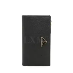 PRADA サフィアーノ トライアングル ジッパー 中財布 1ML009