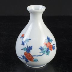 柿右衛門の花絵柄酒瓶 空瓶 キャップ付き 木箱なし 花瓶 - メルカリ