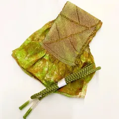 ［5897］帯締め 帯揚げ セット 切りばみ花 ぼかし 正絹 着物 帯絞め