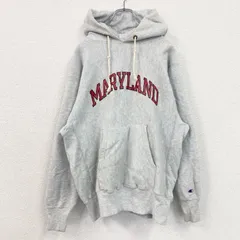 【3点以上まとめ買いで20%OFF】古着 used　90s　champion　チャンピオン　リバースウィーブ　フーディー/スウェットパーカー　灰色　グレー　Lサイズ