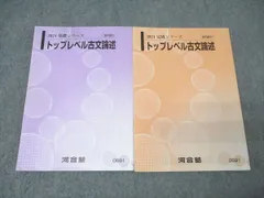 河合塾 国語 トップレベル古文論述 テキスト通年セット 2024 計2冊 018S0C