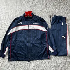 PUMA プーマ パナソニック セットアップ ジャージ 上下セット 古着 企業ロゴ 4055
