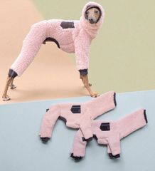 USHHジッパー付きのピンクジャージロンパース XS - メルカリ