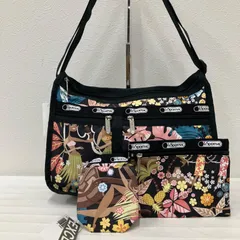 5904 LeSportsac レスポートサック ハワイ限定　ワヒネフラ　ショルダーバッグ　肩がけ　ユニセックス　カジュアル　アロハ　フラガール　ポーチ2個セット