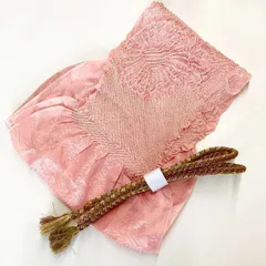 ［5908］帯締め 帯揚げ セット 菊花文様 絞り 金糸 正絹 着物 帯絞め