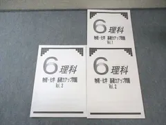 日能研 小6 理科 物理・化学 基礎力アップ問題 Vol.1〜3 2024 計3冊 008m2B