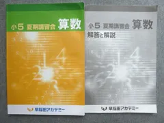 小5　早稲田アカデミー　2024年度　夏期講習会　上位校　バックアップテキスト 送料無料 早稲田アカデミー 5年/小5 夏期合宿 最難関テキスト/夏の