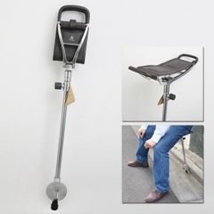 ターダチェア ブラウン Ta-Da ステッキチェア 中古 折り畳み - メルカリ