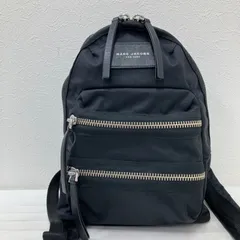 5950 MARC JACOBS マークジェイゴブス　ナイロンバイカーミニバックパック　リュックサック　バックパック　マザーズリュック　ミニリュック　ブラック系　黒系　通勤　通学　カジュアル　シンプル　綺麗め