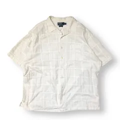 90s POLO RALPH LAUREN C OLDWELL Patch Work Shirt White size XXL パッチワークシャツ 半袖シャツ ポロ ラルフ・ローレン 