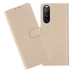 【在庫セール】【Anrek】SONY Xperia 10 iii/docomo SO-52B /au SOG04 兼用 ケース 手帳型 カバー (グレー) ソニー エクスペリア so52b sog04 ドコモ xperia 10 iii 手帳型ケース カード収